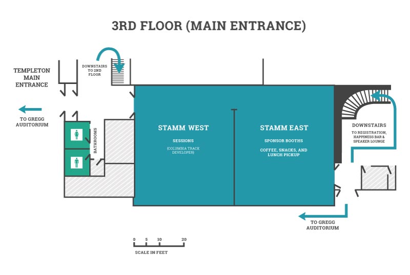 WCPDX Venue - Lewis and Clark Floor 3 2018 Map